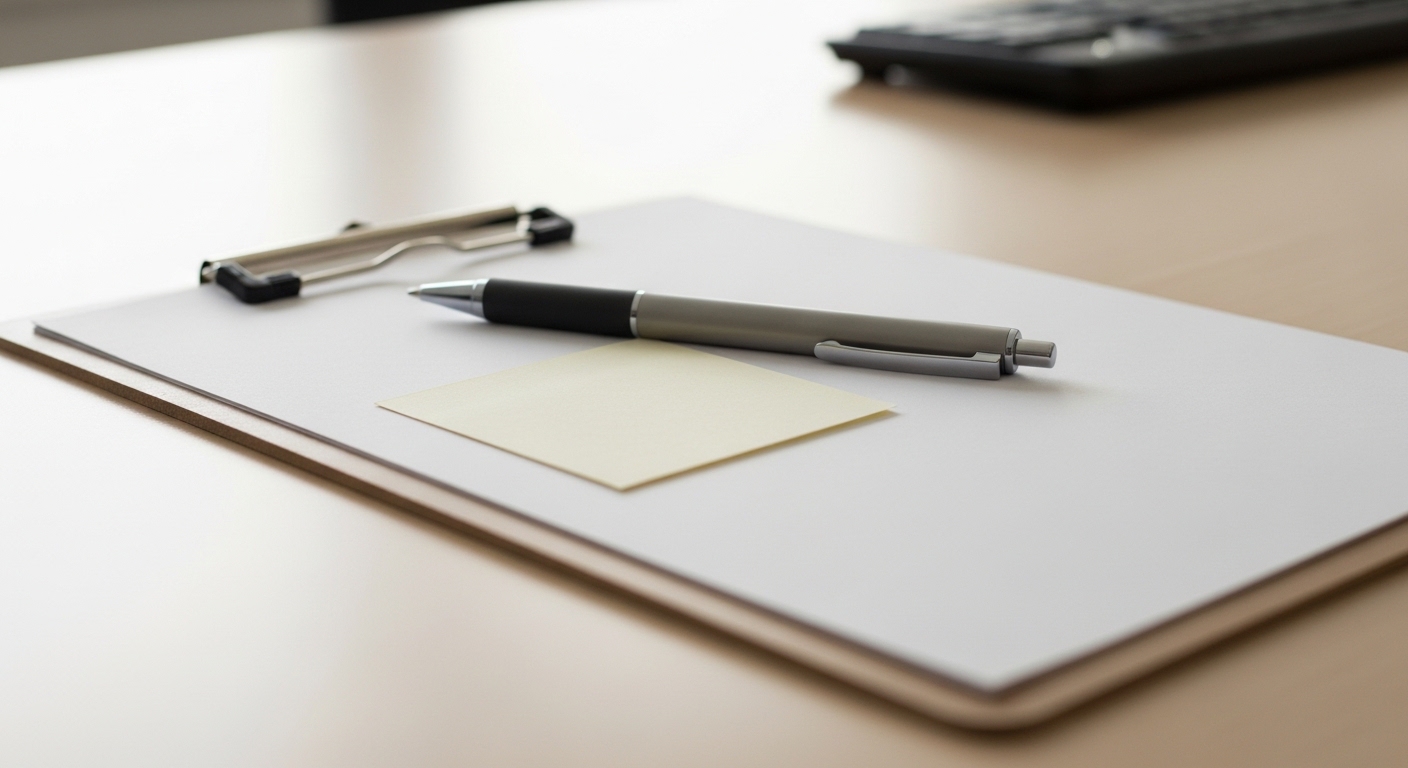 Stethoscoop en klembord op een dierenartstafel