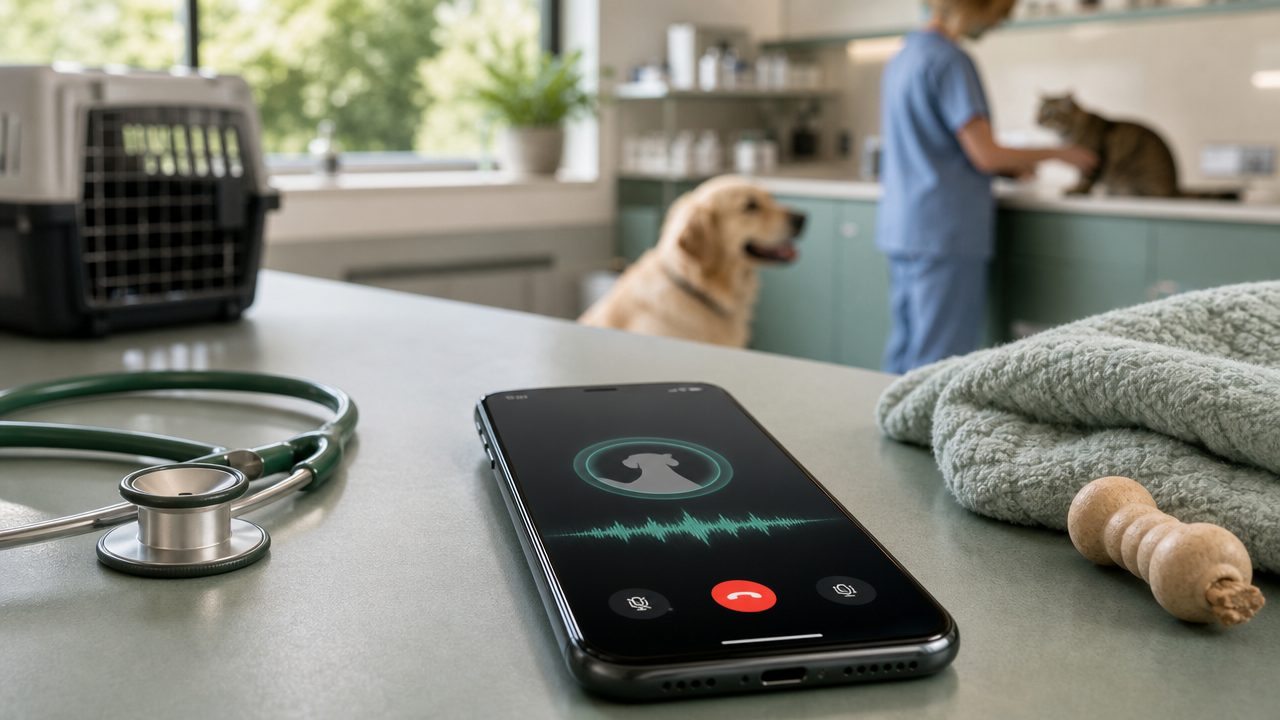 Voice AI telefonist voor dierenartsen — automatische oproep-beantwoording